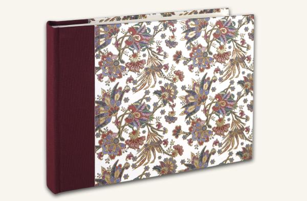 Rectangular landscape photo album, elegant design, finished in real gold